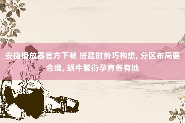 安捷播放器官方下载 搭建时势巧构想, 分区布局要合理, 蜗牛繁衍孕育各有地
