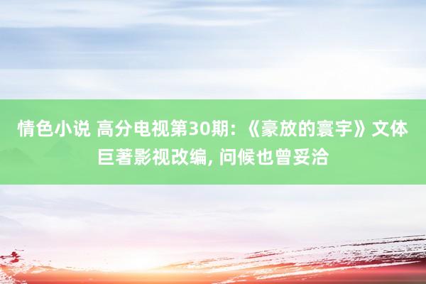 情色小说 高分电视第30期: 《豪放的寰宇》文体巨著影视改编, 问候也曾妥洽