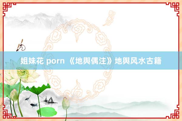 姐妹花 porn 《地舆偶注》地舆风水古籍